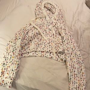 cropped knitted colorful earthbound sweater! Small